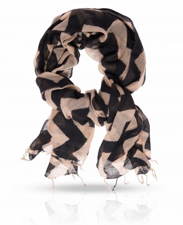 Палантин Унисекс ZW-ZIGZAG/BLACK